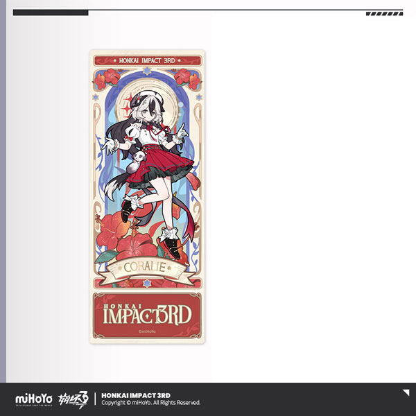 miHoYo Honkai Impact 3rd Ye Zhan Fang Hua Series Hologram Ticket Coralie