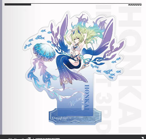 miHoYo Honkai Impact 3rd Shi Fang Xin Shang Series Acrylic Stand Mobius Daughter Of Corals