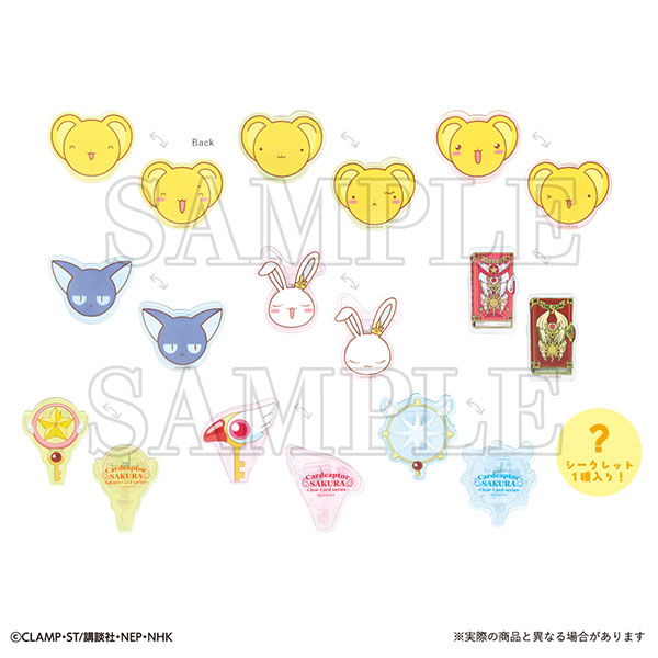T's Factory Cardcaptor Sakura Secret Acrylic Clip 10Pack BOX