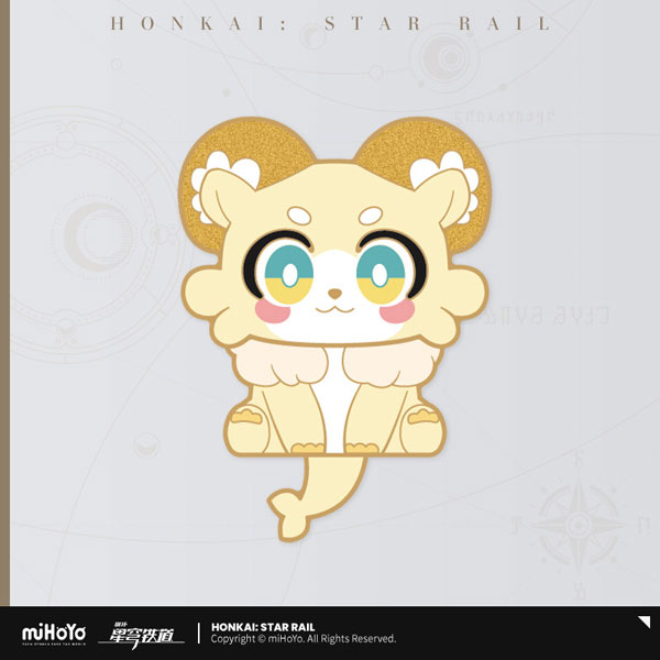 miHoYo Honkai: Star Rail Awooo Series Chimera Metal Badge Oatmeal imagen 1