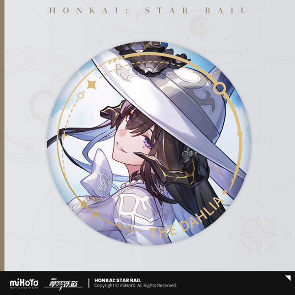 miHoYo Honkai: Star Rail Standing Design Series Tin Badge The Nihility Path The Dahlia