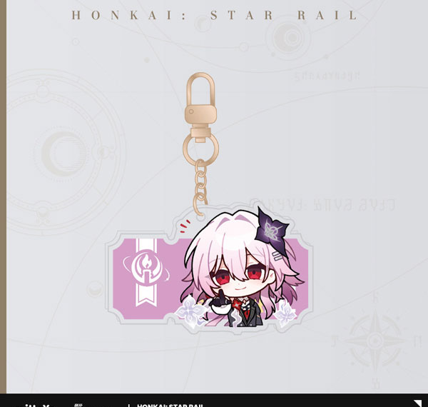 miHoYo Honkai: Star Rail Pom-Pom Gallery Series Acrylic Strap Evernight รูปภาพ 1