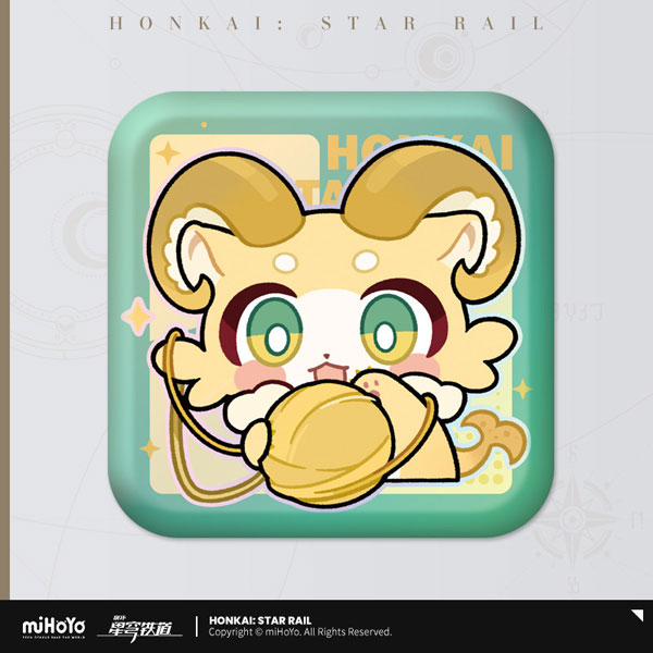 miHoYo Honkai: Star Rail Pom-Pom Gallery Series Tin Badge Oatmeal