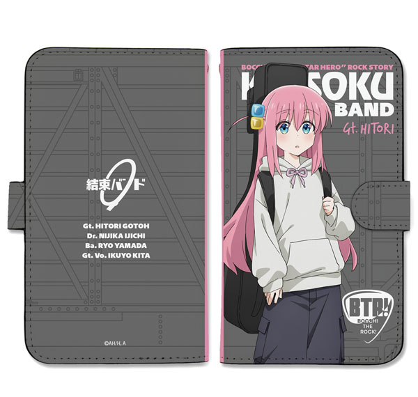 COSPA Anime "BOCCHI THE ROCK!" Hitori Gotoh Book-style Smartphone Case L Street Fashion Ver. รูปภาพ 1