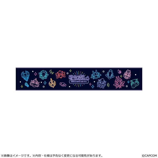 Capcom Monster Hunter MonDefo Scarf Towel Neon Theme