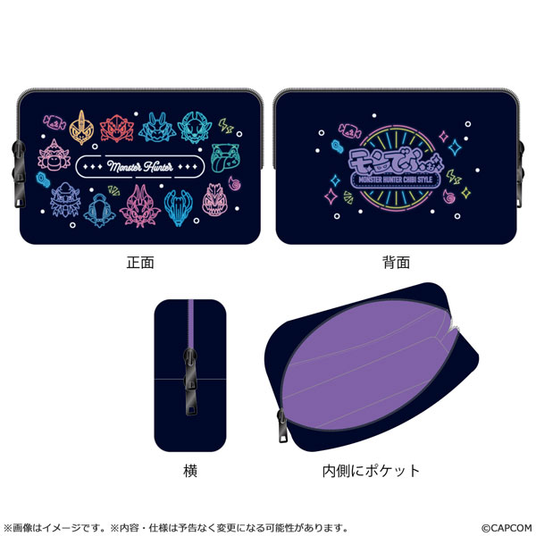 Capcom Monster Hunter MonDefo Pouch Neon Theme
