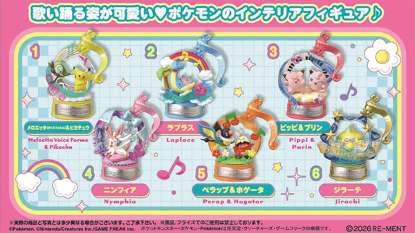 RE-MENT Pokemon Pop Melody 6er BOX Bild 1
