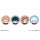 Toho Anime "Jujutsu Kaisen" 5th Anniversary Mocchibi Hologram Tin Badge Nobara Kugisaki image 2