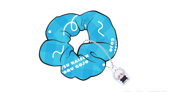 Toho Anime "Jujutsu Kaisen" 5th Anniversary Mocchibi Scrunchie w/Charm Satoru Gojo รูปภาพ 1