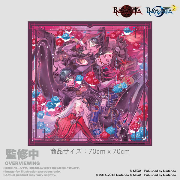 11JAN BAYONETTA The Gates of Hell x IIJAN Scarf Mari Shimazaki BAYONETTA 1&2 Commemorative Art