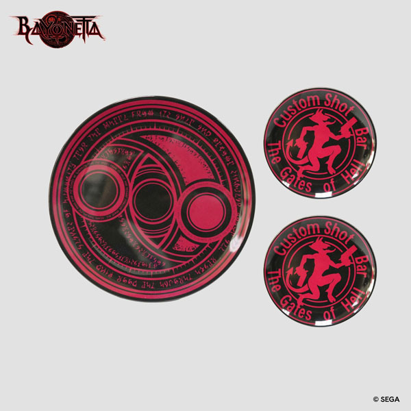 11JAN BAYONETTA The Gates of Hell & Magic Circle Decorative Plate Set