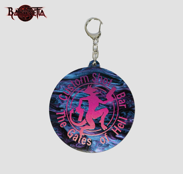 11JAN BAYONETTA Marble Style Keychain The Gates of Hell รูปภาพ 1
