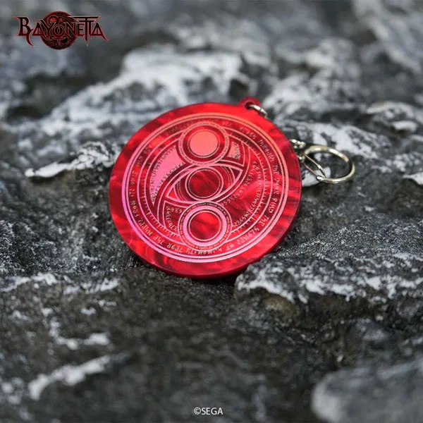 11JAN BAYONETTA Marble Style Keychain Magic Circle รูปภาพ 1
