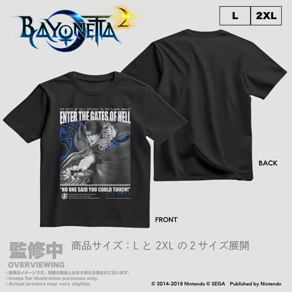 11JAN BAYONETTA 2 The Gates of Hell x IIJAN Front Print Shirt L
