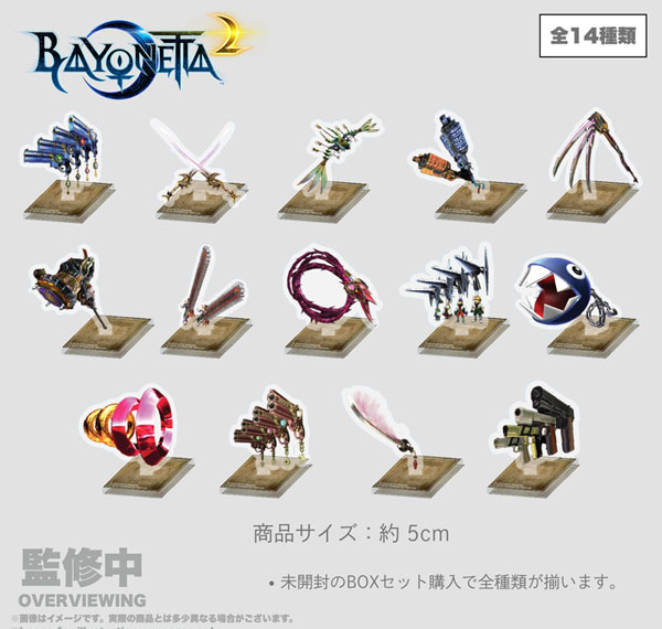 11JAN BAYONETTA 2 The Gates of Hell x IIJAN Weapon Collection Trading Mini Acrylic Stand 14Pack BOX รูปภาพ 1