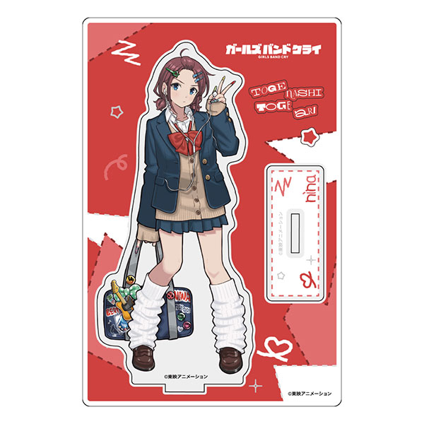 Curtain Damashii [Girls Band Cry] New Illustration Acrylic Stand (Nina Iseri / Heisei Gyaru)
