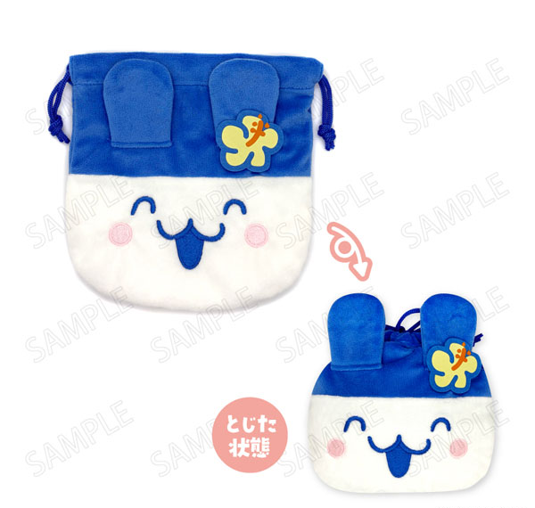 PLEX Tamagotchi Enjoy! Travel Face Drawstring Bag D: Mimitchi รูปภาพ 1