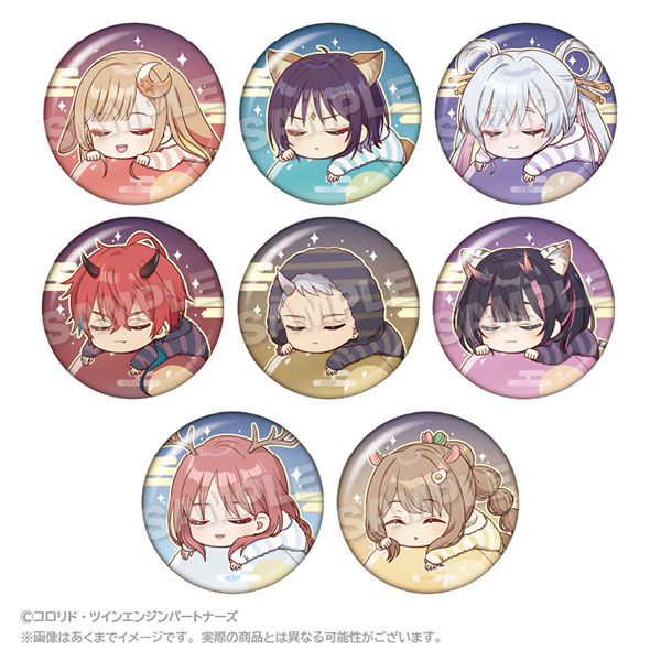 Stella Notes Cosmic Princess Kaguya! Fuwamin Trading Tin Badge 8Pack BOX 圖片 1