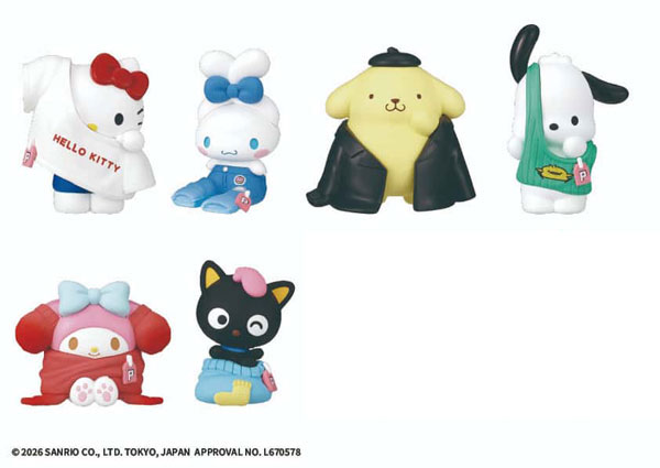 Takara Tomy A.R.T.S PERIHAPI! Hello Kitty and Friends Okigaechuu Fashionable! 8Pack BOX