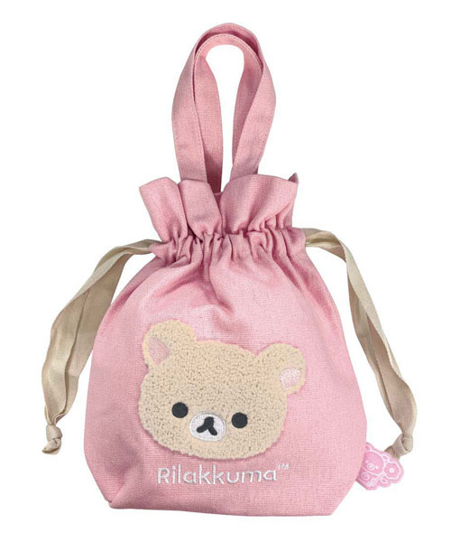 Eyeup Rilakkuma Sagara Embroidery Drawstring Bag (Korilakkuma)