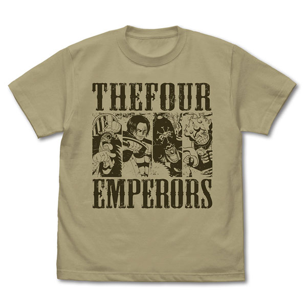 COSPA ONE PIECE Four Emperors T-shirt /SAND KHAKI-XL รูปภาพ 1