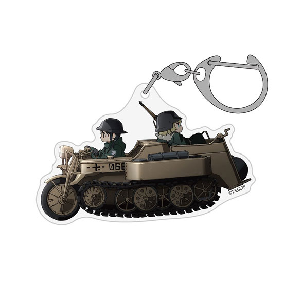 COSPA Girls' Last Tour Kettenkrad with Chito & Yuri Acrylic Multipurpose Keychain imagen 1