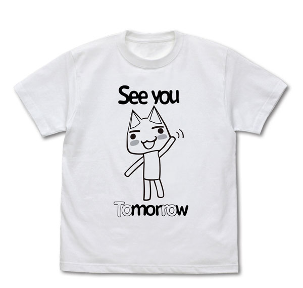 COSPA Doko Demo Issho Toro See You Tomorrow T-shirt /WHITE-M รูปภาพ 1