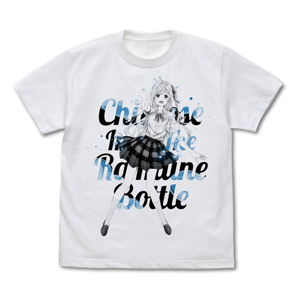 COSPA TV Anime "Chitose Is in the Ramune Bottle" Yuuko Hiiragi T-shirt /WHITE-M
