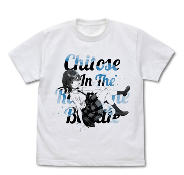 COSPA TV Anime "Chitose Is in the Ramune Bottle" Yuzuki Nanase T-shirt /WHITE-M