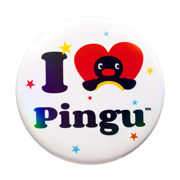 MarTUBE Pingu I love Pingu Tin Badge
