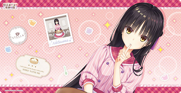 Broccoli Character All Purpose Rubber Mat Slim Cafe Stella and the Reaper's Butterfly "Natsume Shiki" Waitress Ver.