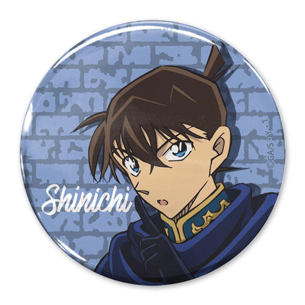 COSPA Detective Conan Shinichi Kudo 65mm Tin Badge The Black Knight Ver.