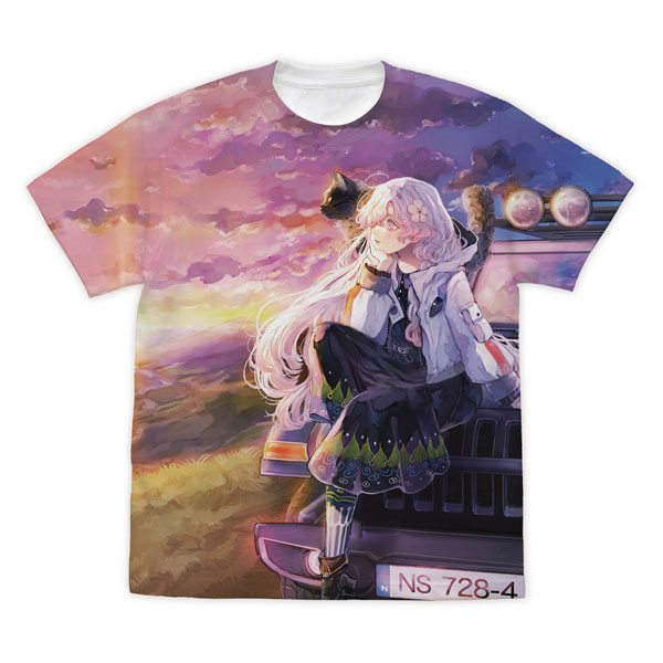 COSPA HYKE:Northern Light (s) Hyke Full Graphic T-shirt /WHITE-XL
