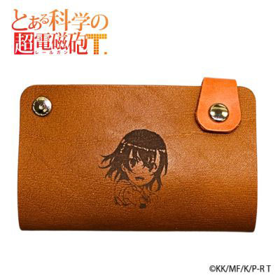 H&A Toaru Kagaku no Railgun T Leather Slide Card Case Mikoto Misaka
