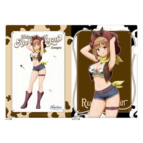 Curtain Damashii TV Anime "Atelier Ryza" New Illustration Clear File (Ryza / Cowgirl) image 1
