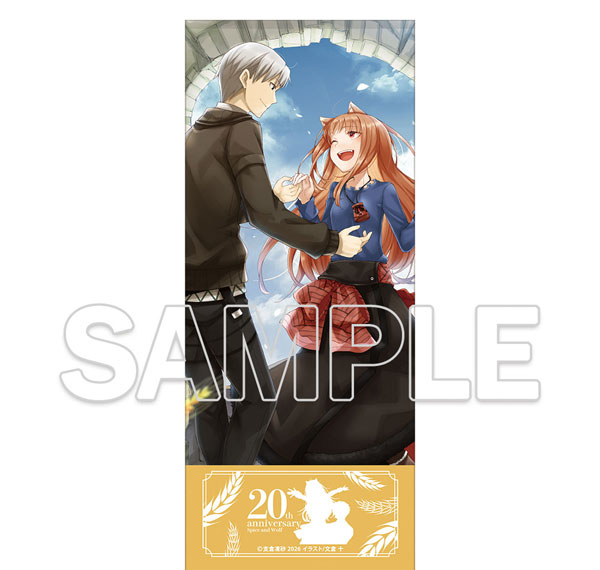 KADOKAWA Spice and Wolf Light Novel Series 20th Anniversary Face Towel Bild 1