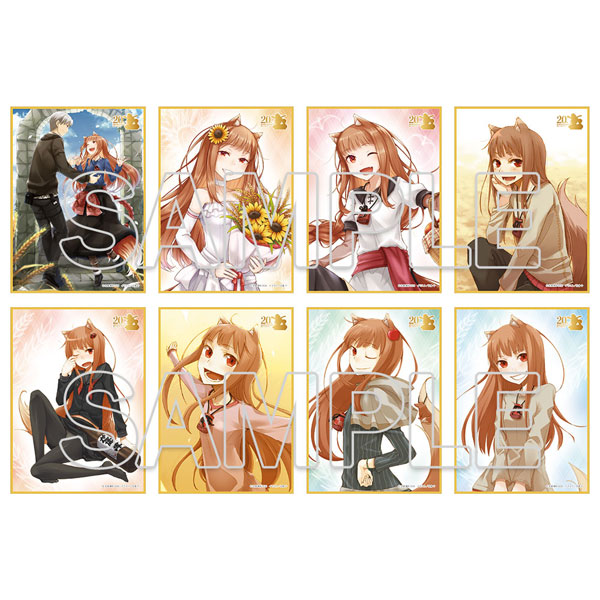 KADOKAWA Spice and Wolf Light Novel Series 20th Anniversary Tradable Mini Illustration Board [1 Pack] 画像 1