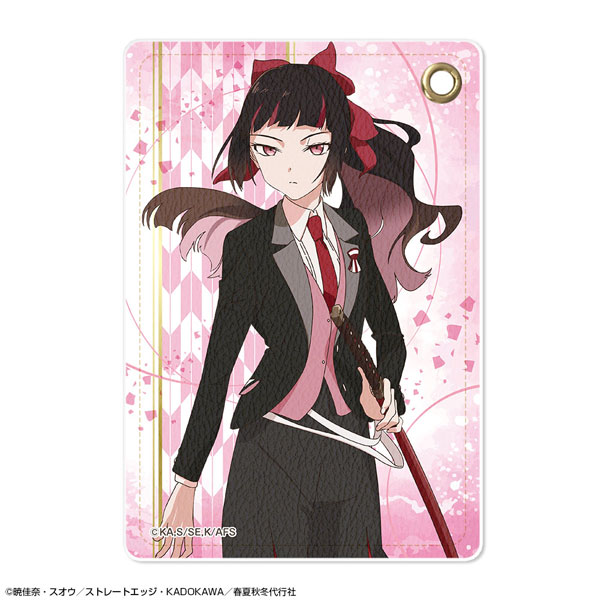 License Agent TV Anime "Agents of the Four Seasons Dance of Spring" Leather Pass Case Design 02 (Sakura Himedaka)