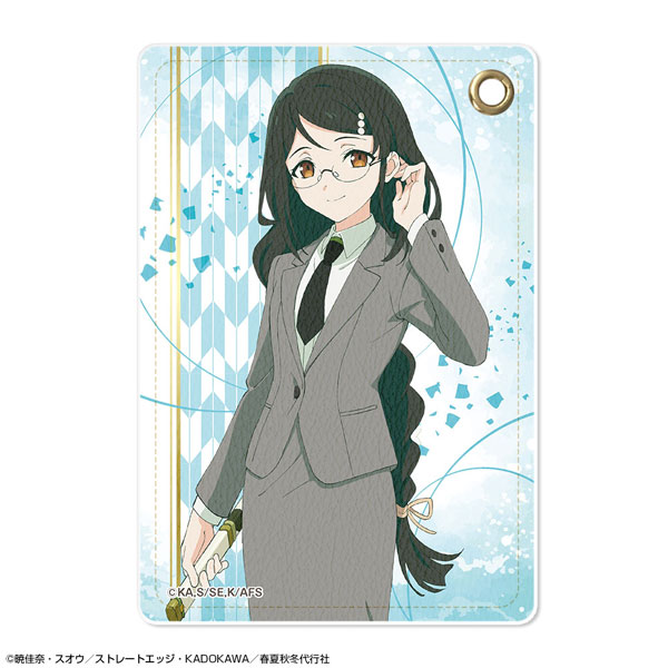 License Agent TV Anime "Agents of the Four Seasons Dance of Spring" Leather Pass Case Design 04 (Ayame Hazakura)