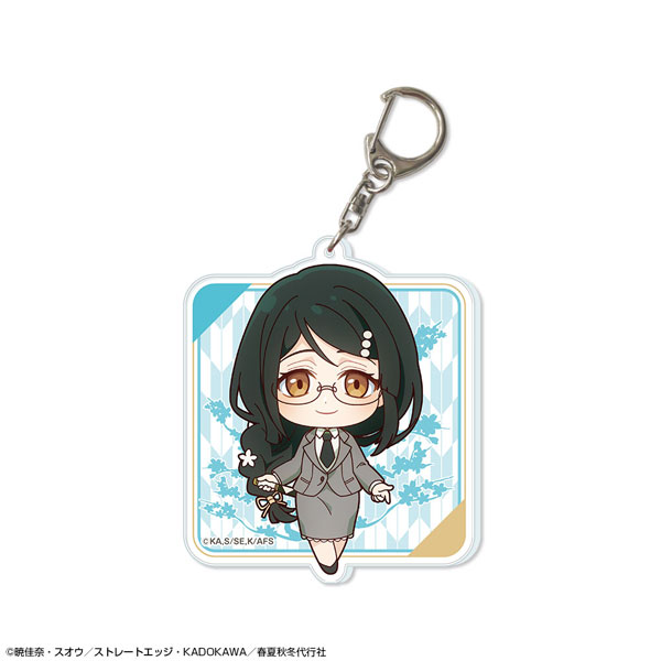 License Agent TV Anime "Agents of the Four Seasons Dance of Spring" Big Acrylic Keychain Design 04 (Ayame Hazakura)