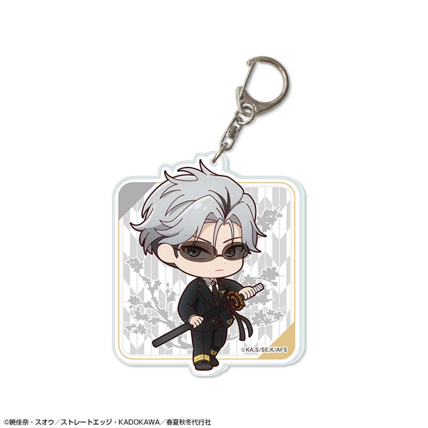 License Agent TV Anime "Agents of the Four Seasons Dance of Spring" Big Acrylic Keychain Design 08 (Itecho Kangetsu) image 1
