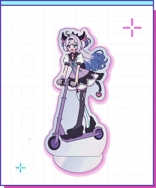 WHY SO SERIOUS? NEEDY STREAMER OVERLOAD Acrylic Stand Purple Lollipop (waki ver.) image 1