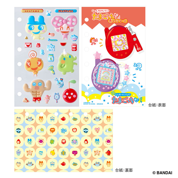 Bandai Tamagotchi Tamamori Sticker Refill 30th Aka Tama & Ura Tama Set