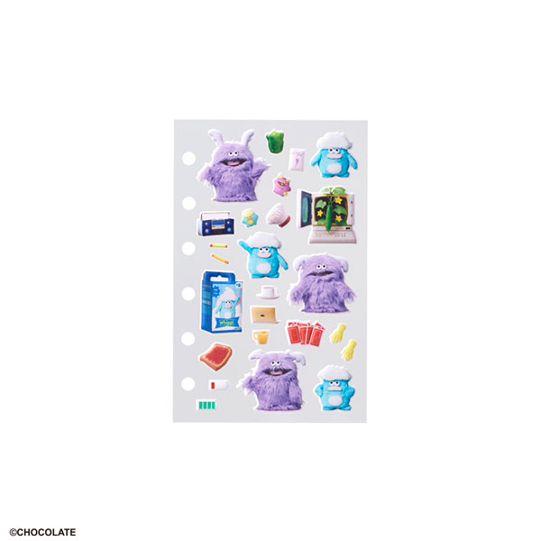 Bandai Whippi & Wrappi PetaMori Sticker Refill Oheya de Nakayoshi Set Bild 1