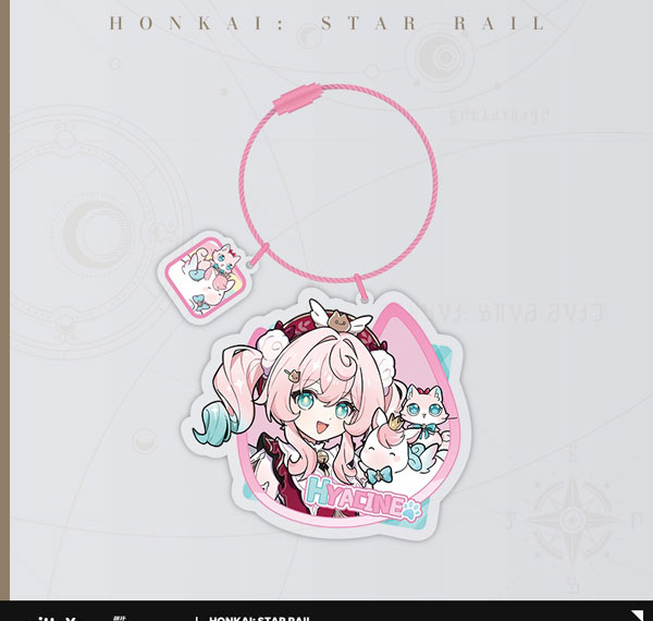 miHoYo Honkai: Star Rail Chibi Cat Series Acrylic Strap Hyacine รูปภาพ 1