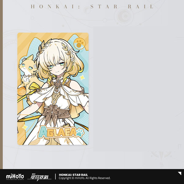 miHoYo Honkai: Star Rail Chibi Cat Series Collection Card Aglaea