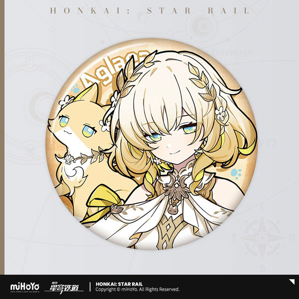 miHoYo Honkai: Star Rail Chibi Cat Series Tin Badge Aglaea