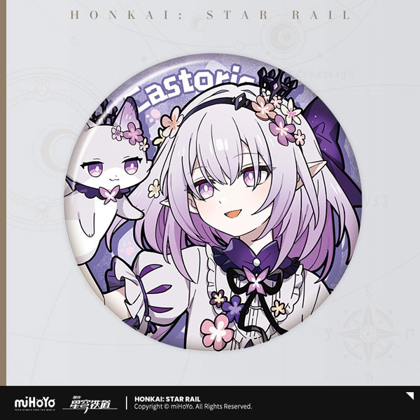 miHoYo Honkai: Star Rail Chibi Cat Series Tin Badge Castorice