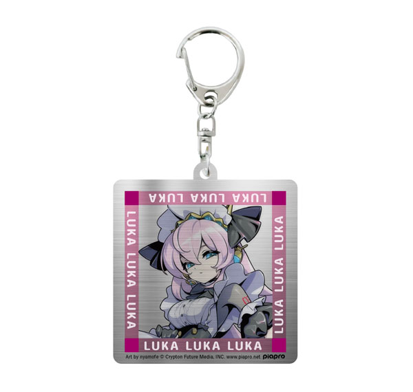 Cyber Agent Metal Keychain Megurine Luka รูปภาพ 1