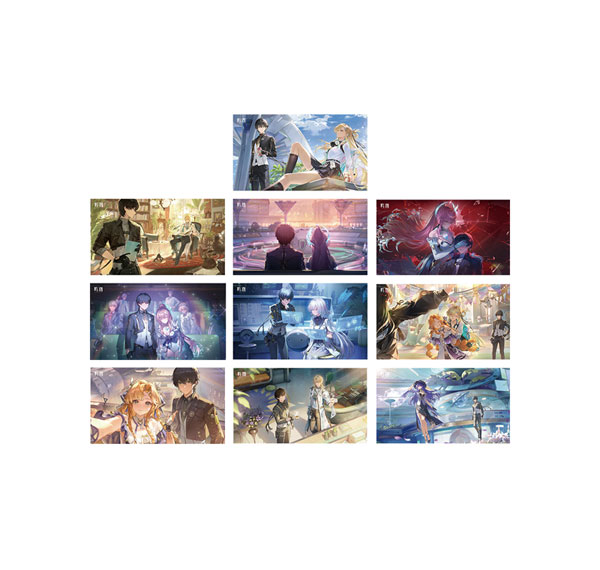 KURO GAMES [Exclusive Sale] Wuthering Waves Resonator Themed Illustrated Postcard Set C รูปภาพ 1